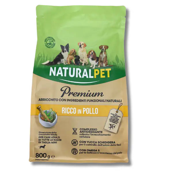 NaturalPet Premium Adult Mini Pollo  800 gr bauzaarit.myshopify.com