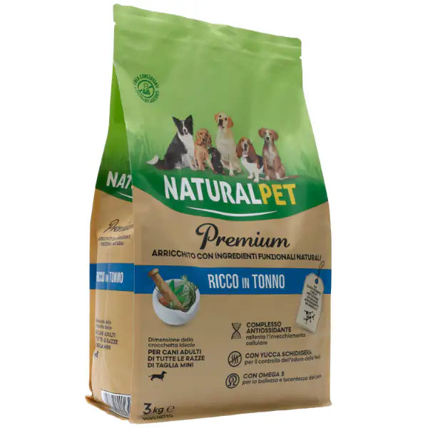 NaturalPet Premium Adult Mini Tonno  3 kg bauzaarit.myshopify.com