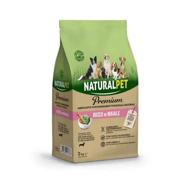 NaturalPet Premium Adult Mini & Toy Maiale  2 kg bauzaarit.myshopify.com