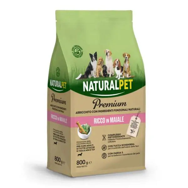 NaturalPet Premium Adult Mini & Toy Maiale  800 gr bauzaarit.myshopify.com