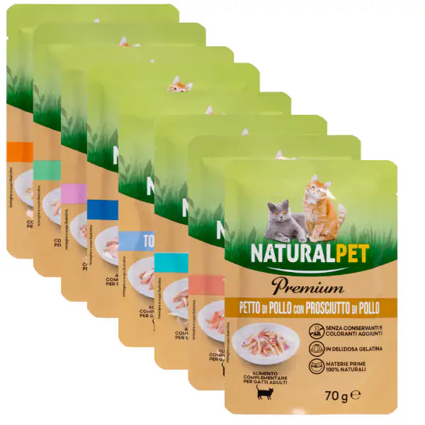 NaturalPet Premium Cat Adult Umido Bustine in Gelatina 70 gr   bauzaarit.myshopify.com