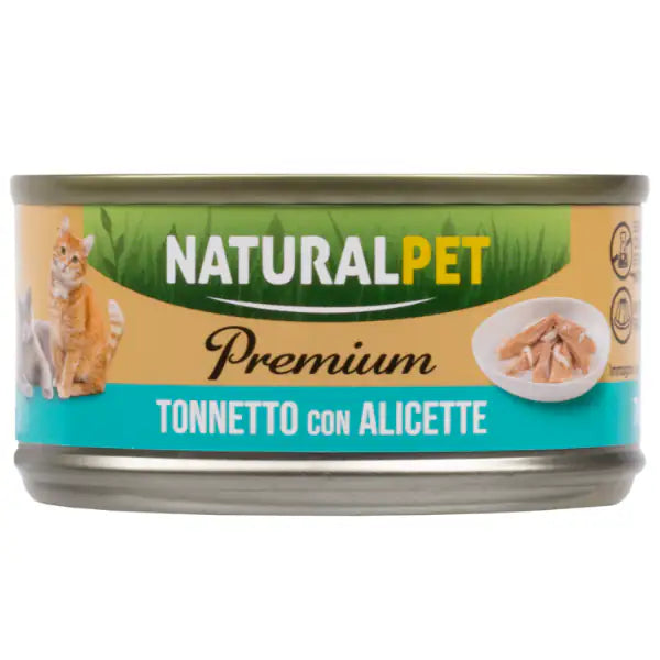 NaturalPet Premium Cat Adult umido in gelatina 70 gr  Tonnetto con alicette bauzaarit.myshopify.com