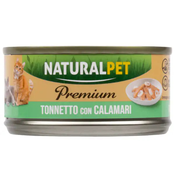 NaturalPet Premium Cat Adult umido in gelatina 70 gr  Tonnetto con calamari bauzaarit.myshopify.com