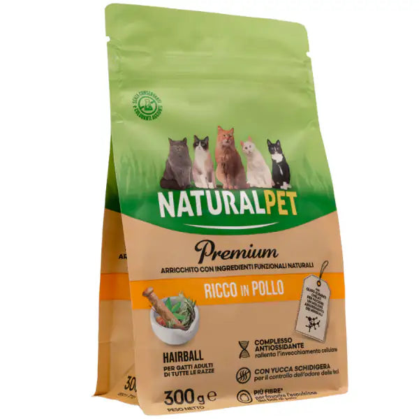 NaturalPet Premium Cat Hairball Pollo  300 gr bauzaarit.myshopify.com