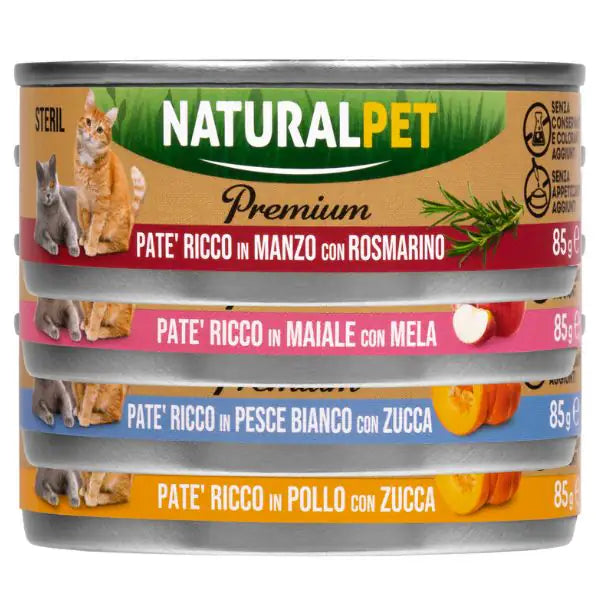 NaturalPet Premium Cat Sterilised Patè 85 gr   bauzaarit.myshopify.com