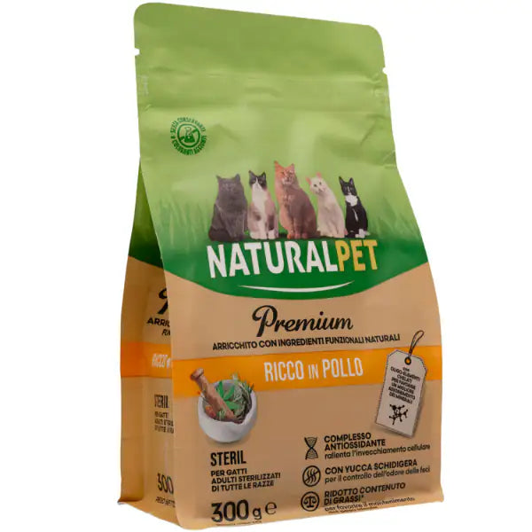 NaturalPet Premium Cat Sterilised Pollo  300 gr bauzaarit.myshopify.com