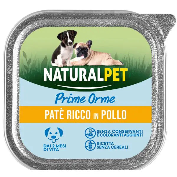 NaturalPet Prime Orme Dog Puppy Patè Gluten Free 150 gr  Pollo bauzaarit.myshopify.com