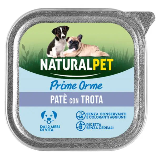 NaturalPet Prime Orme Dog Puppy Patè Gluten Free 150 gr  Trota bauzaarit.myshopify.com