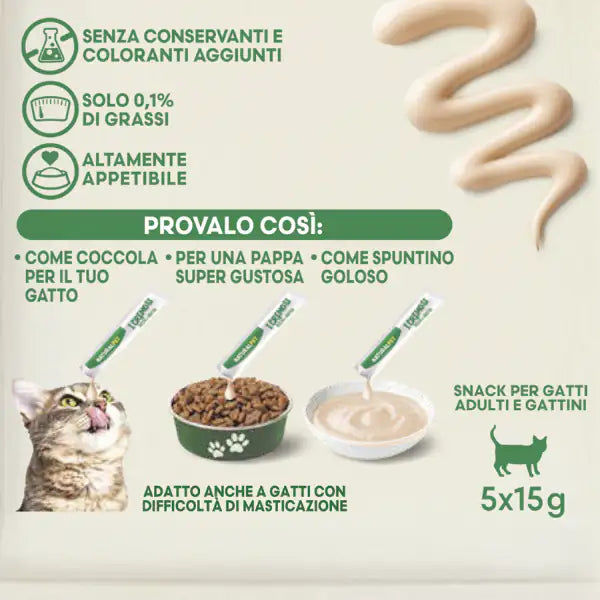 NaturalPet i Cremosi snack per gatti adulti e gattini 75 gr (5x15 gr)   bauzaarit.myshopify.com