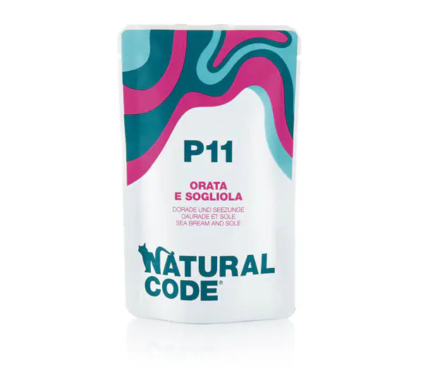Natural Code Adult Buste in Acqua di Cottura 70 gr  P11 - Orata e Sogliola bauzaarit.myshopify.com