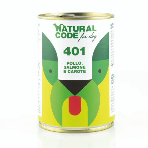 Natural Code Dog Adult 400gr  Pollo, salmone e carote bauzaarit.myshopify.com