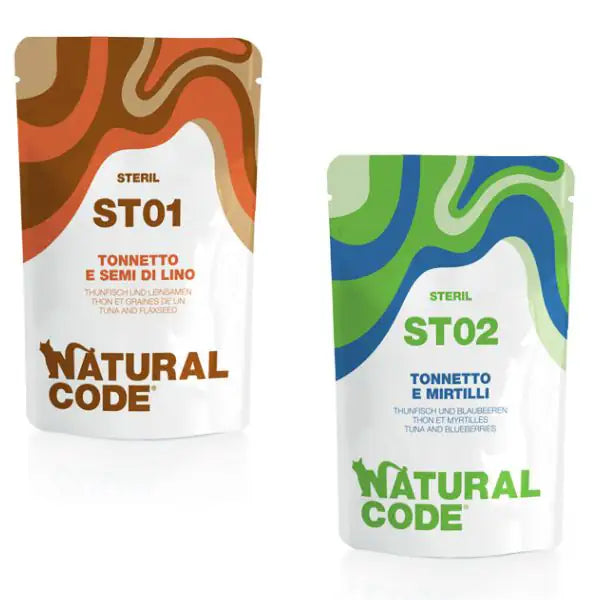 Natural Code Sterilised Buste in Acqua di Cottura 70 gr   bauzaarit.myshopify.com