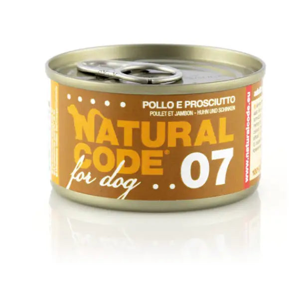 Natural Code for Dog 90 gr  Pollo e prosciutto bauzaarit.myshopify.com