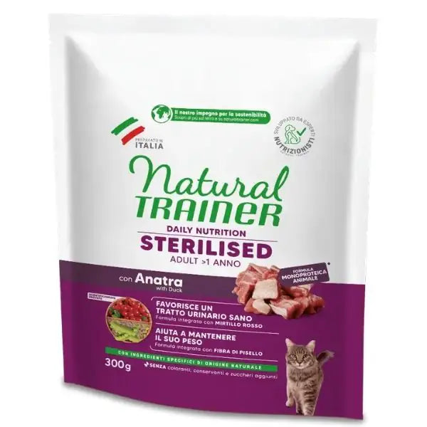 Natural Trainer Daily Nutrition Adult Sterilised Monoproteico con Anatra  300 gr bauzaarit.myshopify.com