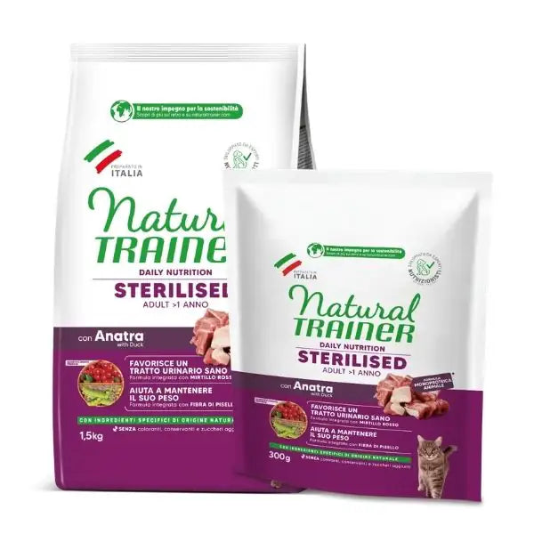 Natural Trainer Daily Nutrition Adult Sterilised Monoproteico con Anatra   bauzaarit.myshopify.com