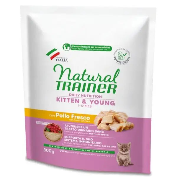 Natural Trainer Daily Nutrition Kitten&Young con Pollo Fresco  300 gr bauzaarit.myshopify.com