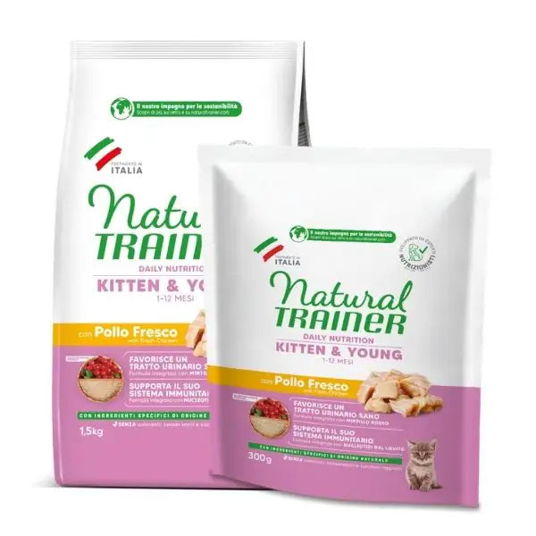 Natural Trainer Daily Nutrition Kitten&Young con Pollo Fresco   bauzaarit.myshopify.com