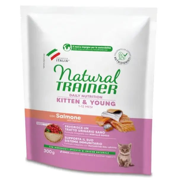 Natural Trainer Daily Nutrition Kitten&Young con Salmone  300 gr bauzaarit.myshopify.com