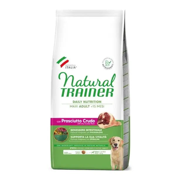 Natural Trainer Daily Nutrition Maxi Adult con Prosciutto crudo  12 kg bauzaarit.myshopify.com