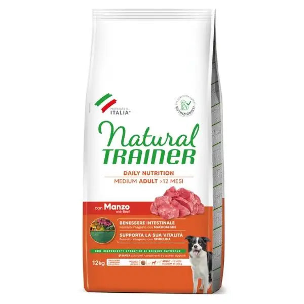 Natural Trainer Daily Nutrition Medium Adult con Manzo  12 kg bauzaarit.myshopify.com