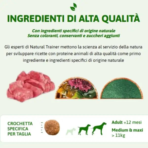 Natural Trainer Daily Nutrition Medium Adult con Manzo   bauzaarit.myshopify.com