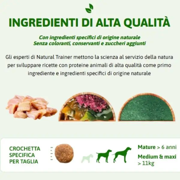 Natural Trainer Daily Nutrition Medium Mature con Pollo fresco   bauzaarit.myshopify.com