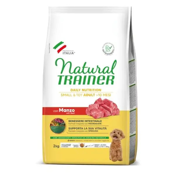 Natural Trainer Daily Nutrition Small&Toy Adult con Manzo  2 kg bauzaarit.myshopify.com