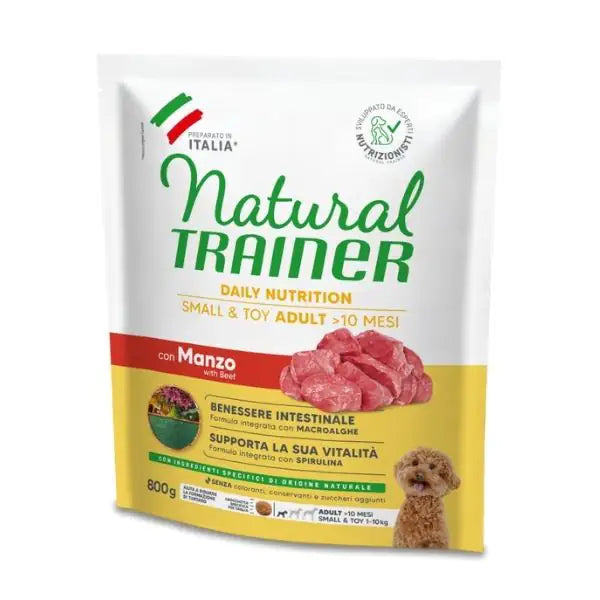 Natural Trainer Daily Nutrition Small&Toy Adult con Manzo  800 gr bauzaarit.myshopify.com