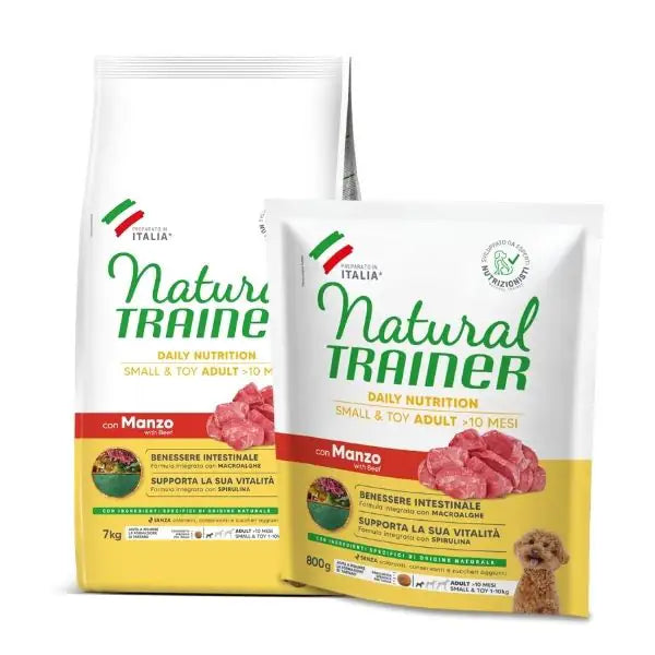 Natural Trainer Daily Nutrition Small&Toy Adult con Manzo   bauzaarit.myshopify.com