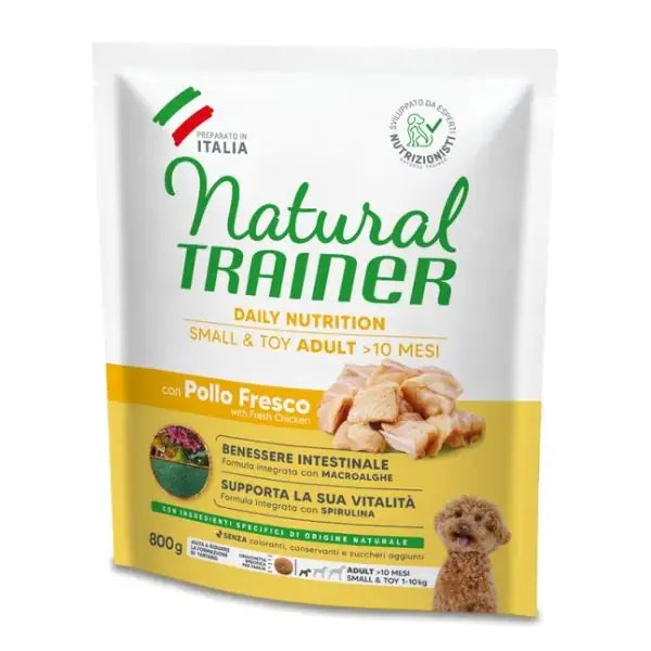 Natural Trainer Daily Nutrition Small&Toy Adult con Pollo fresco  800 gr bauzaarit.myshopify.com
