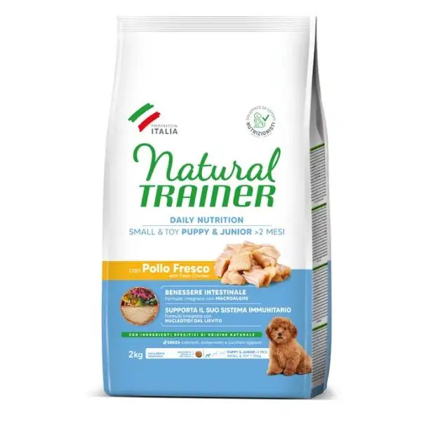 Natural Trainer Daily Nutrition Small&Toy Puppy&Junior con Pollo fresco  2 kg bauzaarit.myshopify.com