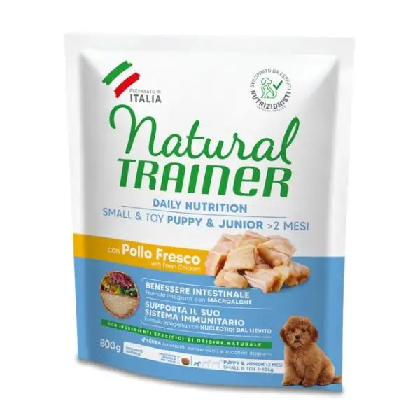 Natural Trainer Daily Nutrition Small&Toy Puppy&Junior con Pollo fresco  800 gr bauzaarit.myshopify.com