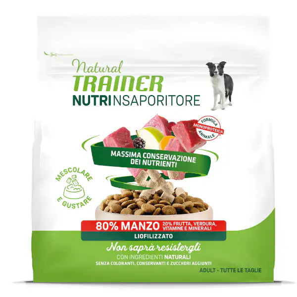 Natural Trainer Freeze Dried Nutrinsaporitore All breeds  Manzo - 120 gr bauzaarit.myshopify.com