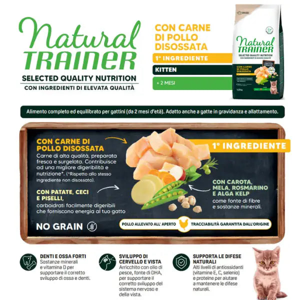 Natural Trainer Selected Quality Kitten Grain Free Pollo   bauzaarit.myshopify.com