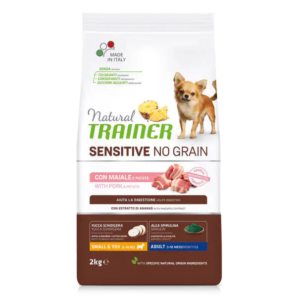 Natural Trainer Sensitive No Grain Small&Toy Adult con Maiale   bauzaarit.myshopify.com