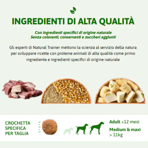 Natural Trainer Speciality Nutrition Sensitive Monoproteico Medium&Maxi Adult con Anatra e cereali integrali   bauzaarit.myshopify.com