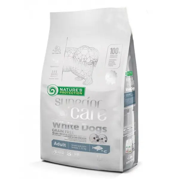 Nature’s Protection Superior Care Adult Small e Mini White Dogs Grain Free al Pesce Bianco   bauzaarit.myshopify.com