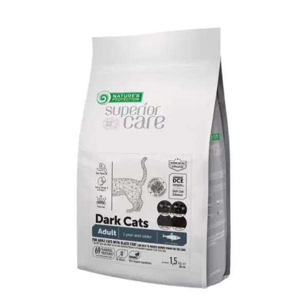 Nature’s Protection Superior Care Cat Dark Cats Grain Free con Pesce Azzurro  1,5 kg bauzaarit.myshopify.com