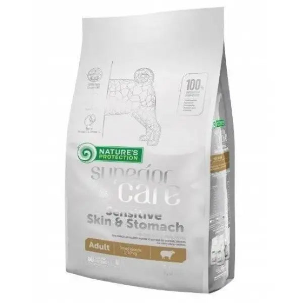 Nature's Protection Superior Care Dog Adult Small Sensitive Skin & Stomach Grain Free con Agnello   Bauzaar.it