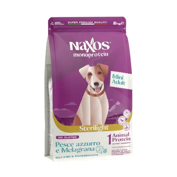Naxos Monoprotein Sterilight Adult Mini pesce azzurro e melagrana   bauzaarit.myshopify.com