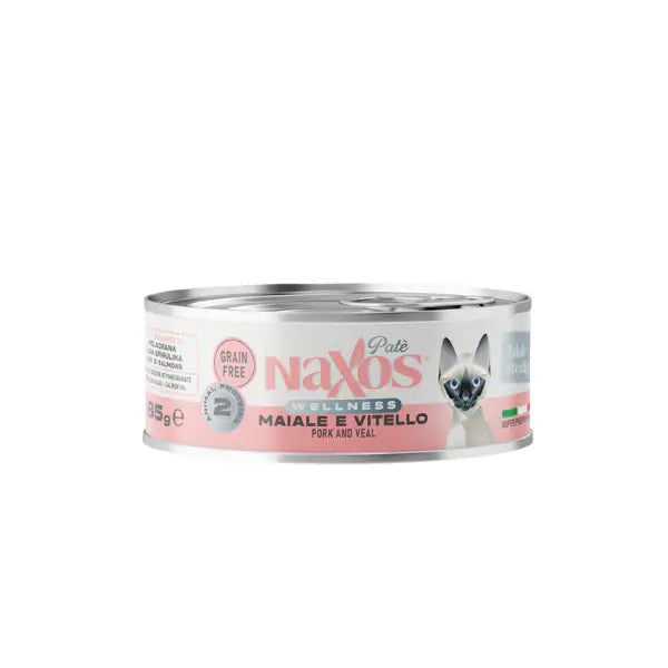 Naxos Sterilight Cat Paté Grain free 85 gr  Maiale e vitello bauzaarit.myshopify.com