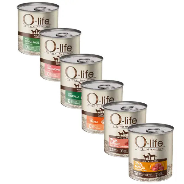 O-life Adult Grain Free Patè monoproteico 400 gr   bauzaarit.myshopify.com