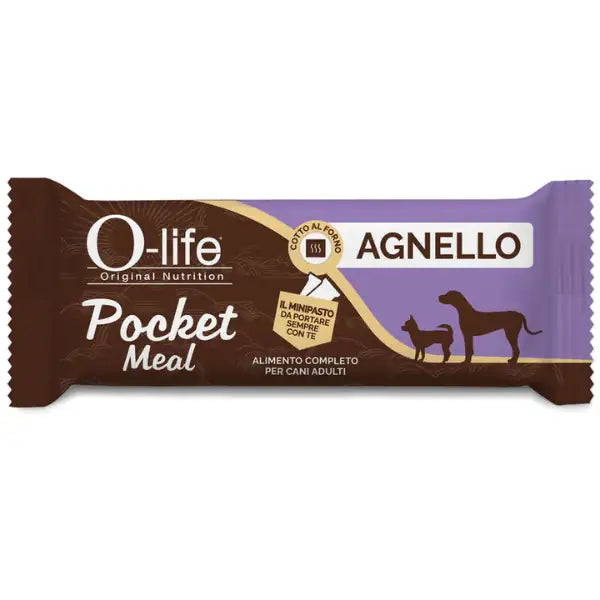 O-life Adult Pocket Meal minipasto completo umido per cani 35 gr  Agnello bauzaarit.myshopify.com
