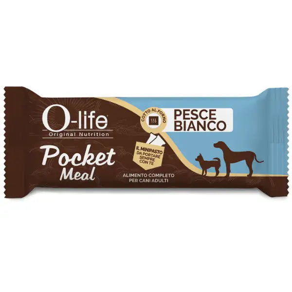 O-life Adult Pocket Meal minipasto completo umido per cani 35 gr  Pesce bianco bauzaarit.myshopify.com