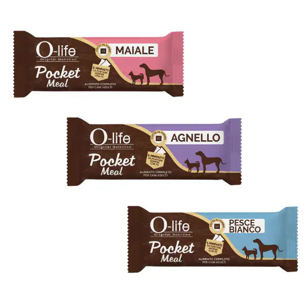 O-life Adult Pocket Meal minipasto completo umido per cani 35 gr   bauzaarit.myshopify.com