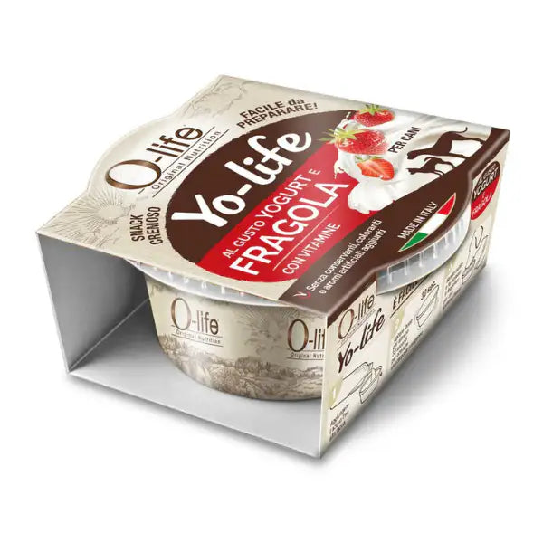 O-life Adult Yogurt per cani con vitamine Yo-Life snack cremoso 25 gr  Fragola Bauzaar.it