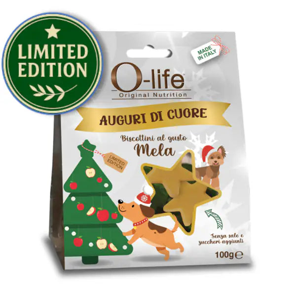 O-life Adult all breeds Biscottini di Natale per cani   bauzaarit.myshopify.com