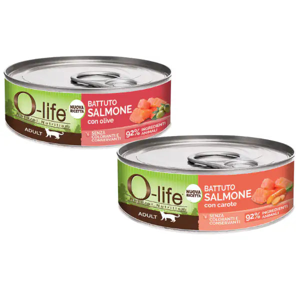 O-life Cat Adult Grain Free Battuto 85 gr   bauzaarit.myshopify.com