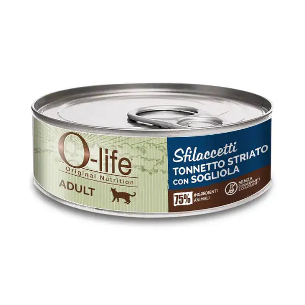O-life Cat Adult Sfilaccetti 70 gr  Tonnetto striato e sogliola bauzaarit.myshopify.com