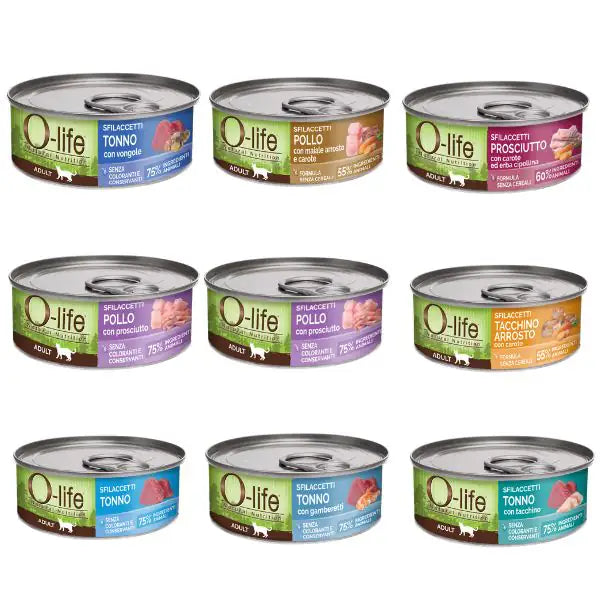 O-life Cat Adult Sfilaccetti 70 gr   bauzaarit.myshopify.com